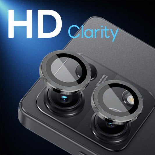 For Xiaomi Redmi Note 14S 4G NORTHJO Camera Lens Protector CD Metal Ring Tempered Glass Film(Black) - by NORTHJO | Online Shopping UK | buy2fix