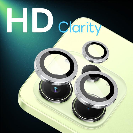 For Xiaomi Redmi Note 14 4G 163.25mm NORTHJO Camera Lens Protector CD Metal Ring Tempered Glass Film(Silver) - Note 14 Tempered Glass by NORTHJO | Online Shopping UK | buy2fix