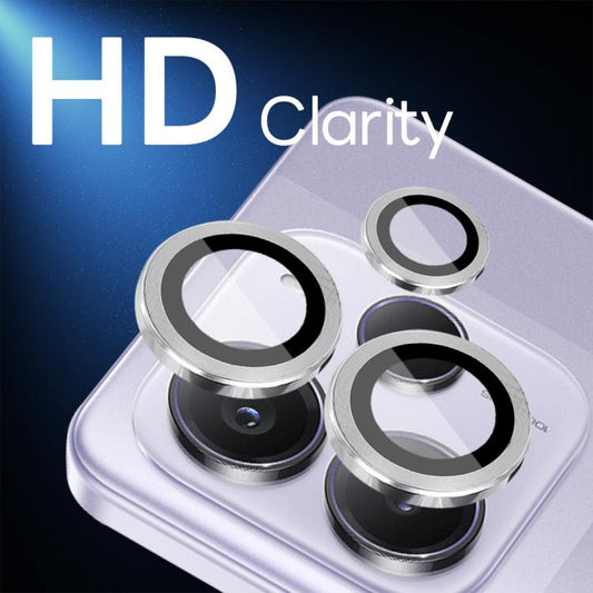 For Xiaomi Redmi Note 14 5G NORTHJO Camera Lens Protector CD Metal Ring Tempered Glass Film(Silver) - Note 14 Tempered Glass by NORTHJO | Online Shopping UK | buy2fix