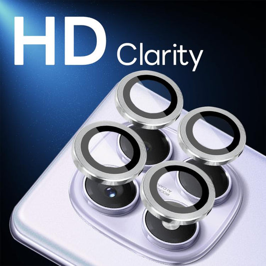 For Xiaomi Redmi Note 14 Pro 4G NORTHJO Camera Lens Protector CD Metal Ring Tempered Glass Film(Silver) - Note 14 Pro Tempered Glass by NORTHJO | Online Shopping UK | buy2fix