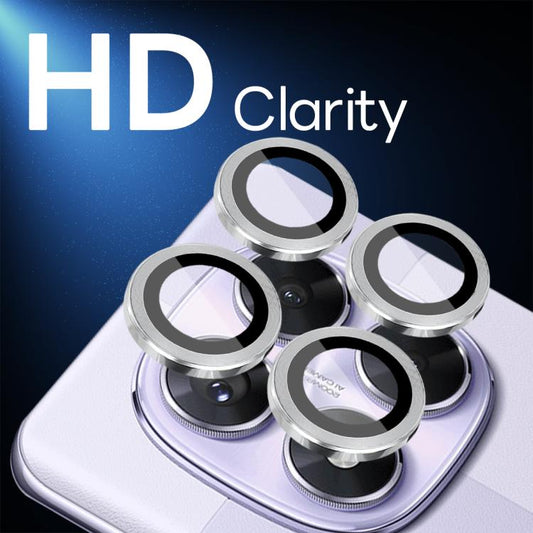 For Xiaomi Redmi Note 14 Pro 5G NORTHJO Camera Lens Protector CD Metal Ring Tempered Glass Film(Silver) - Note 14 Pro Tempered Glass by NORTHJO | Online Shopping UK | buy2fix