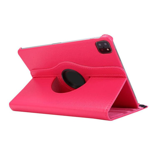 For iPad Air 11 2025 / 2024 / Air 10.9 2022 ENKAY 360 Degree Rotation Litchi Leather Smart Tablet Case(Rose Red) - iPad Air 11 2025 / 2024 Cases by ENKAY | Online Shopping UK | buy2fix