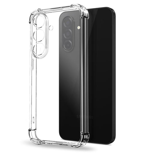 For Samsung Galaxy A26 5G NORTHJO 2 in 1 TPU Airbag Shockproof Phone Case with Screen Film(Clear) - Galaxy Phone Cases by NORTHJO | Online Shopping UK | buy2fix