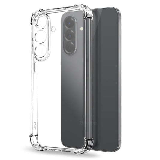 For Samsung Galaxy A56 5G NORTHJO 2 in 1 TPU Airbag Shockproof Phone Case with Screen Film(Clear) - Galaxy Phone Cases by NORTHJO | Online Shopping UK | buy2fix