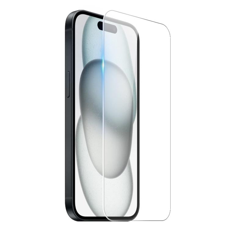 For iPhone 15 NORTHJO 2 in 1 TPU Airbag Shockproof Phone Case with Screen Film(Clear) - iPhone 15 Cases by NORTHJO | Online Shopping UK | buy2fix