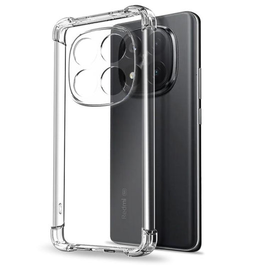 For Redmi Note 14 Pro+ 5G NORTHJO 2 in 1 TPU Airbag Shockproof Phone Case with Screen Film(Clear) - Note 14 Pro+ Cases by NORTHJO | Online Shopping UK | buy2fix