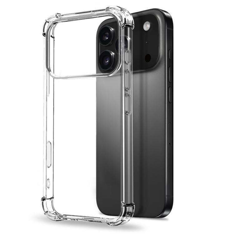 For iPhone 17 Pro Max NORTHJO 3 in 1 TPU Airbag Shockproof Phone Case with Screen Protector Lens Film(Clear) - iPhone 17 Pro Max Cases by NORTHJO | Online Shopping UK | buy2fix