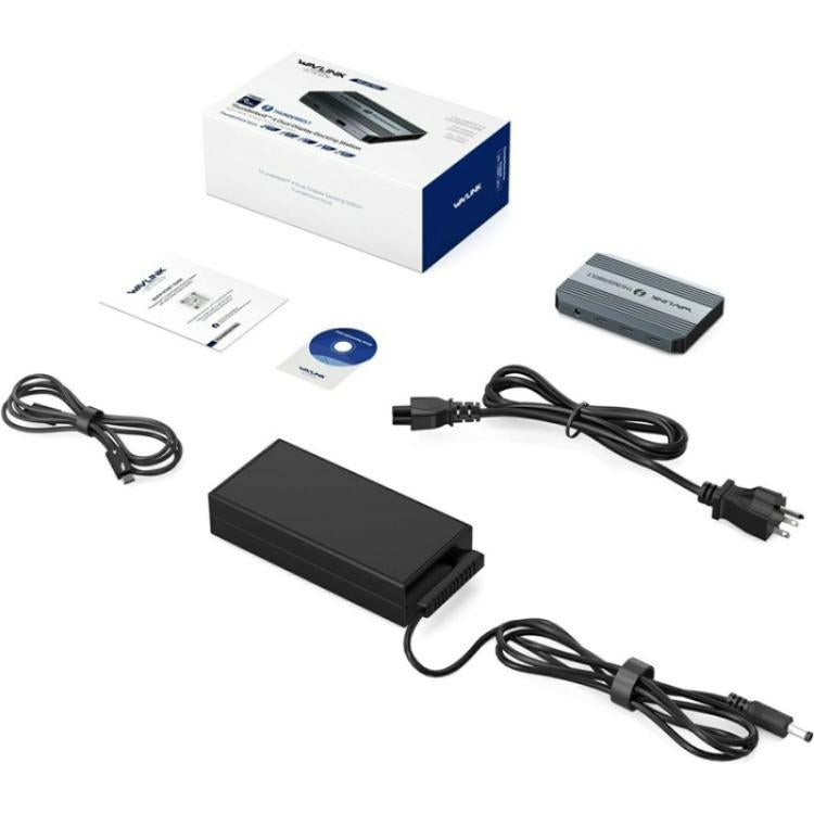 WAVLINK UTD49T 100W PD Input USB-A High Speed Data Transfer Adapter Thunderbolt 4 Hub(AU Plug) - USB HUB by WAVLINK | Online Shopping UK | buy2fix