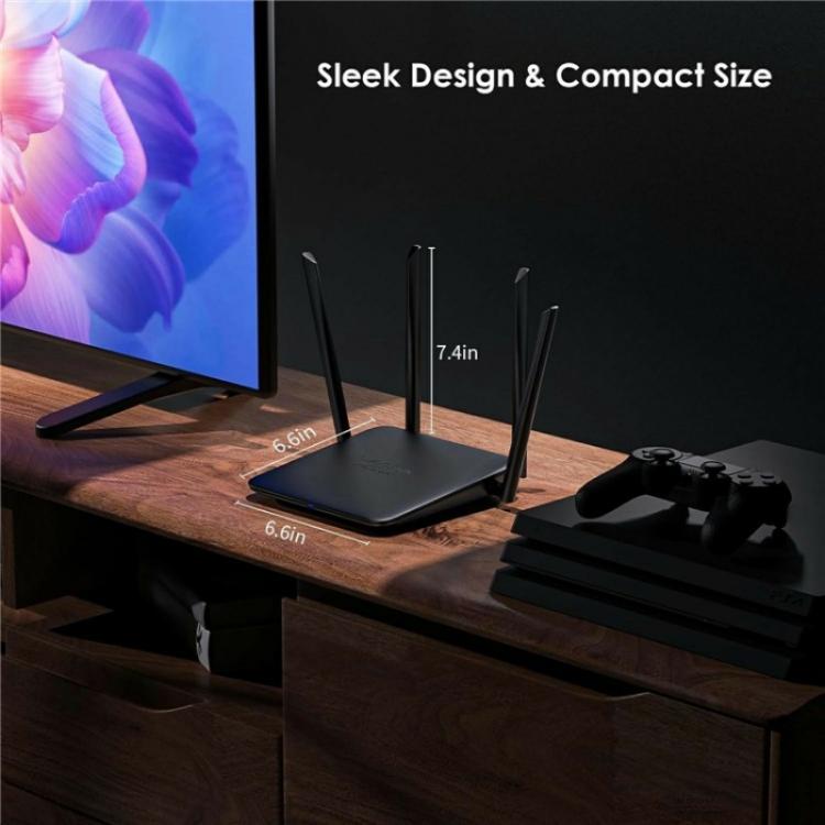 WAVLINK WN530BE1 Gigabit Ports High-Speed WiFi 2.4GHz / 5GHz Dual-Band Gaming Router, Plug:UK Plug - Wireless Routers by WAVLINK | Online Shopping UK | buy2fix