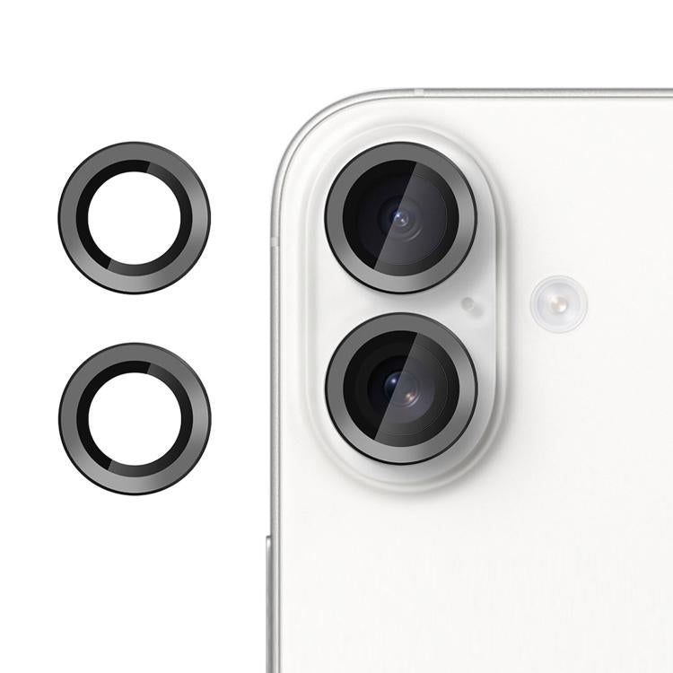 For iPhone 17 Kalebol No Flicker Ultra-Thin Individual Camera Lens Tempered Glass Film(Black) - iPhone 17 Tempered Glass by Kalebol | Online Shopping UK | buy2fix