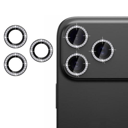 For iPhone 17 Pro Max Kalebol Individual Camera Lens Diamond Ring Protector(Black) - iPhone 17 Pro Max Tempered Glass by Kalebol | Online Shopping UK | buy2fix