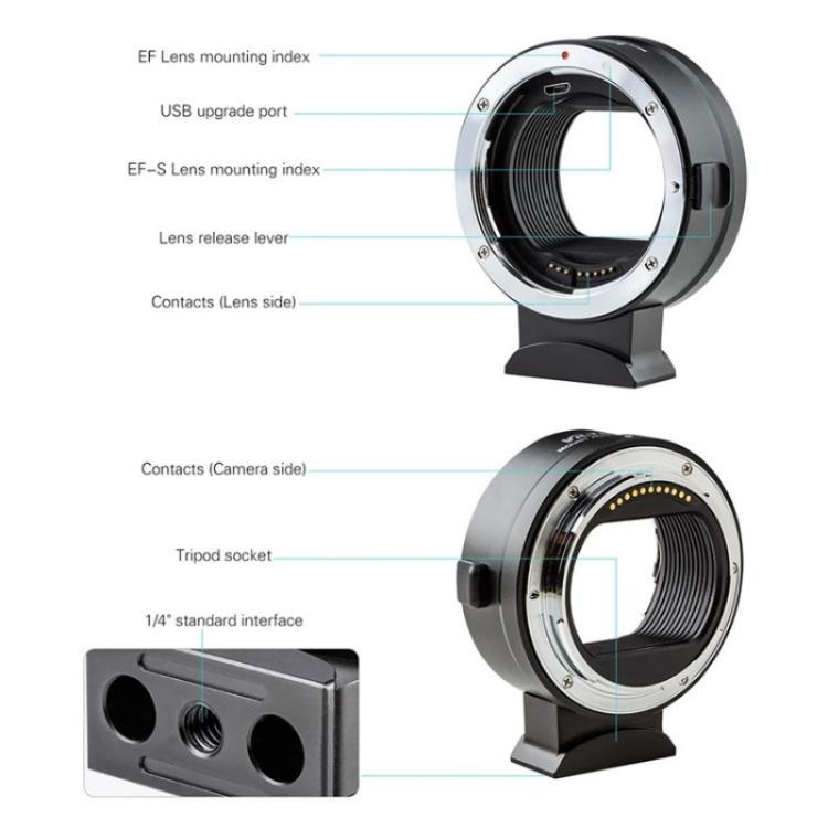 VILTROX EF-Z For Canon EF to Nikon Z Mount Camera Lens Mount Adapter Ring - Stepping Ring by buy2fix | Online Shopping UK | buy2fix