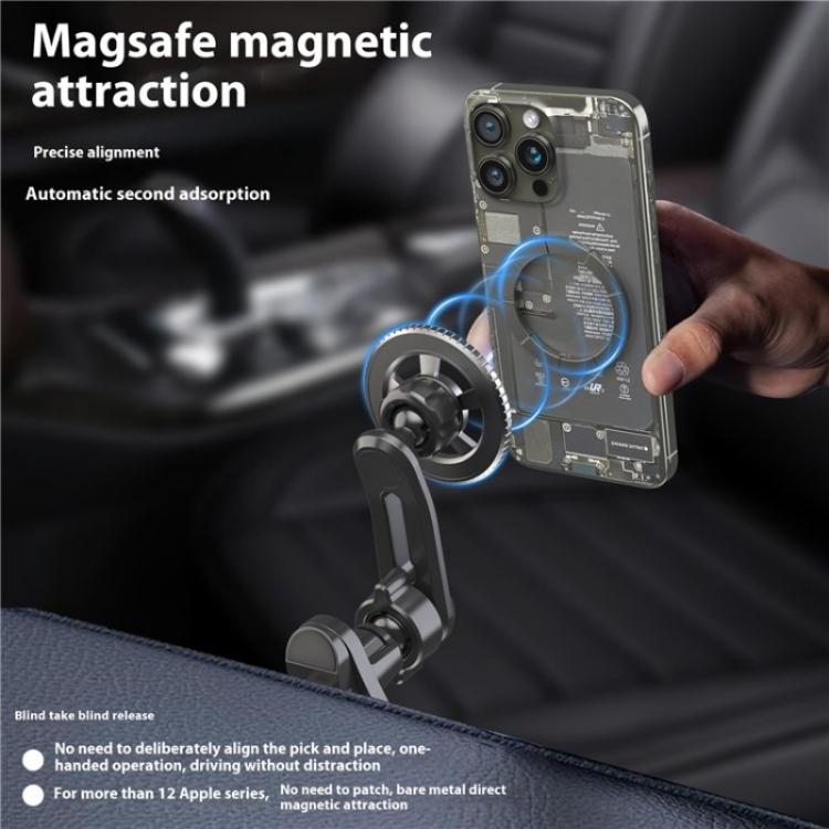V005 360 Degree Rotatable Air Vent Holder Bracket Compatible With MagSafe Car Phone Mount(Single Hole) - Universal Car Holders by buy2fix | Online Shopping UK | buy2fix
