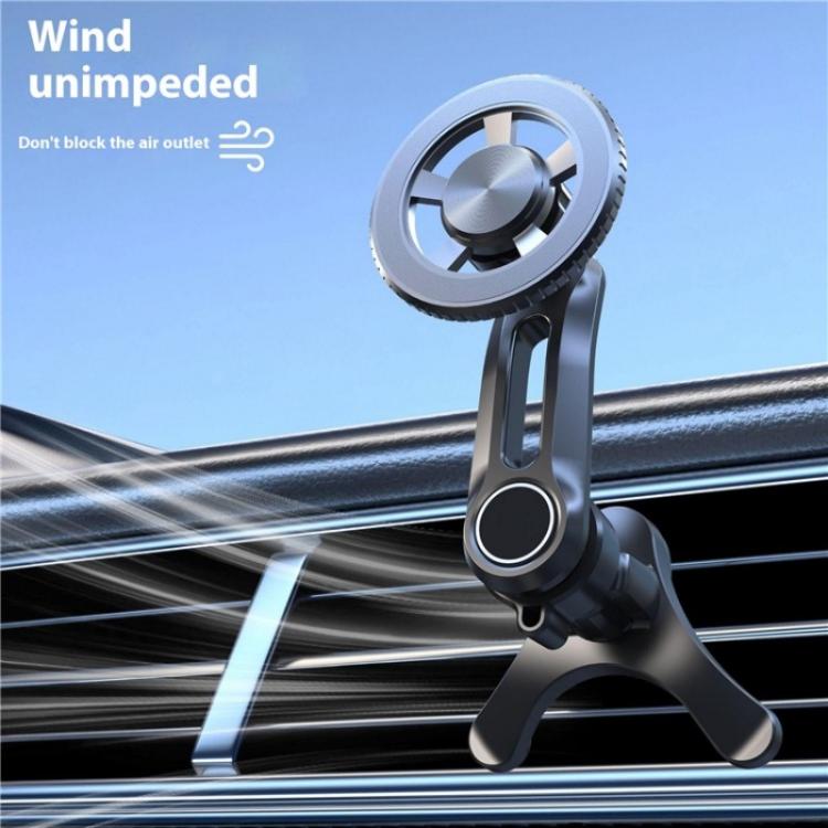 V005 360 Degree Rotatable Air Vent Holder Bracket Compatible With MagSafe Car Phone Mount(Single Hole) - Universal Car Holders by buy2fix | Online Shopping UK | buy2fix