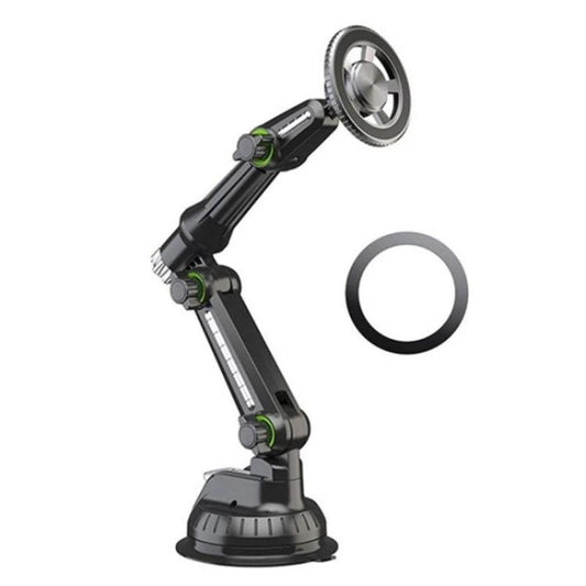 XWJ-JX04 Dashboard Windshield Magnetic Car Mount Suction Cup Base Long Arm Holder(Single Hole) - Universal Car Holders by buy2fix | Online Shopping UK | buy2fix