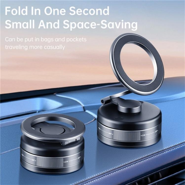 S11 360 Degree Rotation Foldable Alloy Phone Holde Dashboard Magnetic Car Phone Holde - Universal Car Holders by buy2fix | Online Shopping UK | buy2fix
