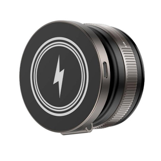 D1W Wireless Charger Magnetic Car Phone Holder Foldable Vacuum Suction Phone Mount Stand - Wireless Charger Holders by buy2fix | Online Shopping UK | buy2fix