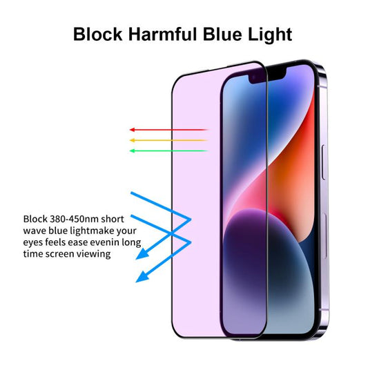 For iPhone 16 Pro Max JUNSUNMAY 25pcs Anti-Blue Light Silk Print HD Tempered Glass Film - iPhone 16 Pro Max Tempered Glass by JUNSUNMAY | Online Shopping UK | buy2fix