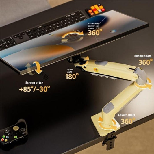 NORTH BAYOU F80 Adjustable Height Monitor Arm 17-30 Inch Displays Desk Mount Stand(Green) - TV Brackets & Mounts by buy2fix | Online Shopping UK | buy2fix