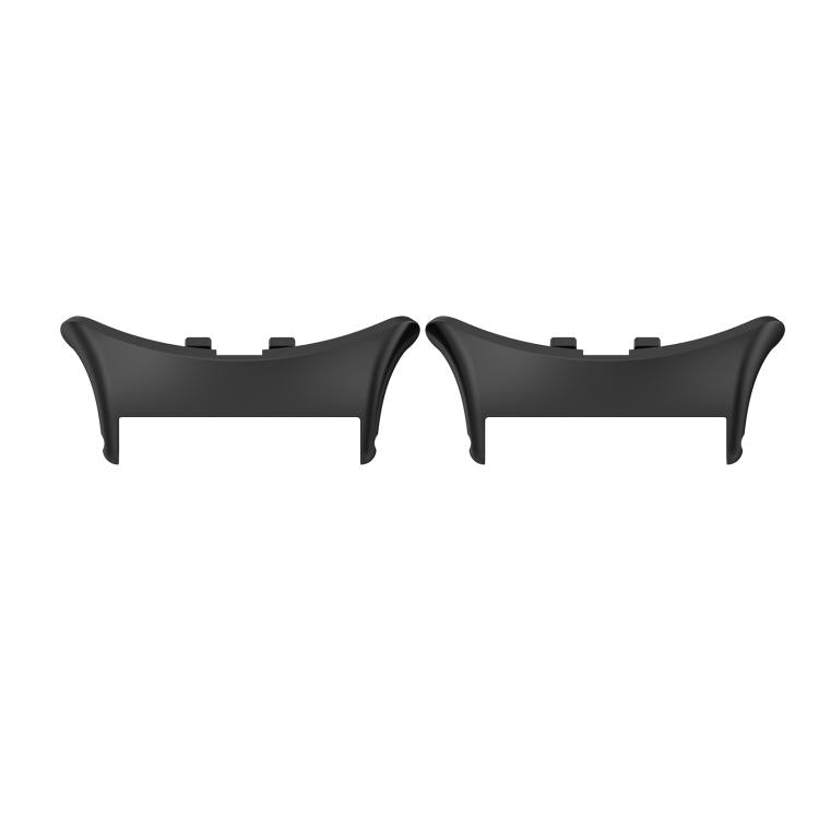 For vivo watch5 1 Pair 20mm 316 Stainless Steel Metal Watch Band Connector(Black) - Other by buy2fix | Online Shopping UK | buy2fix