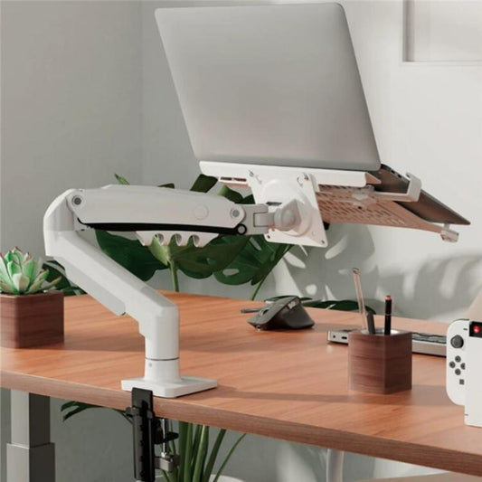 NORTH BAYOU F80-FP For 17-30 Inch Laptop Height Adjustable Desktop Mount Bracket(Black) - Laptop Stand by buy2fix | Online Shopping UK | buy2fix