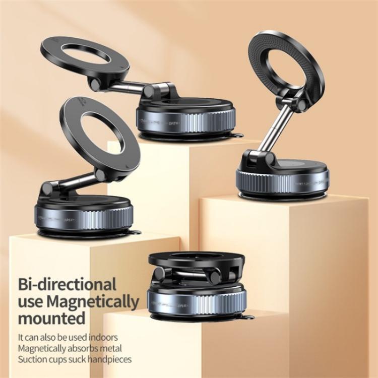 K007 Dashboard Stand 360 Degree Rotation Car Suction Cup Base Magnetic Mount Phone Holder(White) - Universal Car Holders by buy2fix | Online Shopping UK | buy2fix