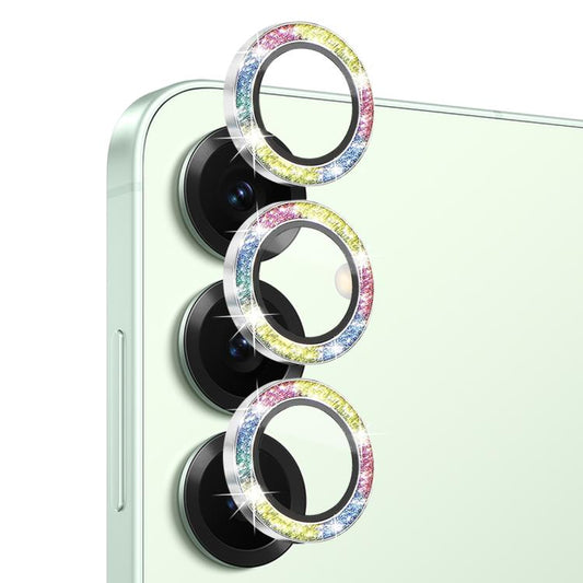 For Samsung Galaxy S25 5G NORTHJO 1 Set Camera Lens Protector Glitter Metal Ring Film(Colorful) - For Samsung by NORTHJO | Online Shopping UK | buy2fix