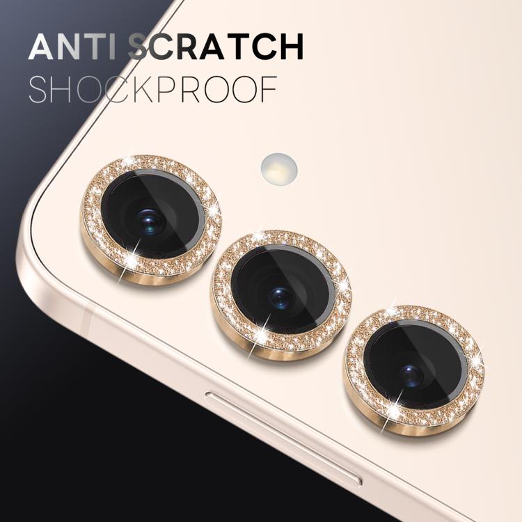 For Samsung Galaxy S25+ 5G NORTHJO 1 Set Camera Lens Protector Glitter Metal Ring Film(Gold) - For Samsung by NORTHJO | Online Shopping UK | buy2fix