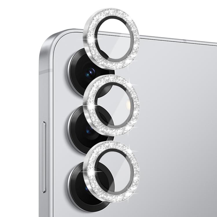 For Samsung Galaxy S25+ 5G NORTHJO 1 Set Camera Lens Protector Glitter Metal Ring Film(Silver) - For Samsung by NORTHJO | Online Shopping UK | buy2fix