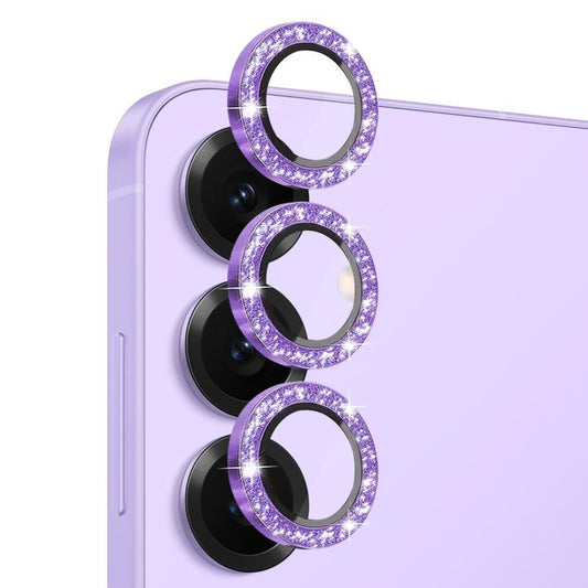For Samsung Galaxy S25+ 5G NORTHJO 1 Set Camera Lens Protector Glitter Metal Ring Film(Purple) - For Samsung by NORTHJO | Online Shopping UK | buy2fix