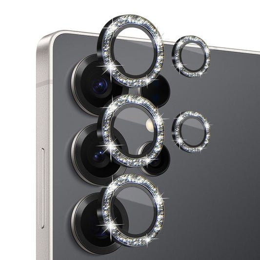 For Samsung Galaxy S25 Ultra 5G NORTHJO 1 Set Camera Lens Protector Glitter Metal Ring Film(Black) - For Samsung by NORTHJO | Online Shopping UK | buy2fix
