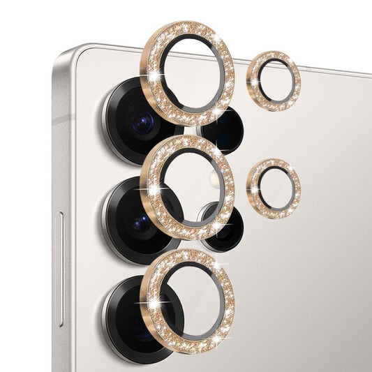For Samsung Galaxy S25 Ultra 5G NORTHJO 1 Set Camera Lens Protector Glitter Metal Ring Film(Gold) - For Samsung by NORTHJO | Online Shopping UK | buy2fix
