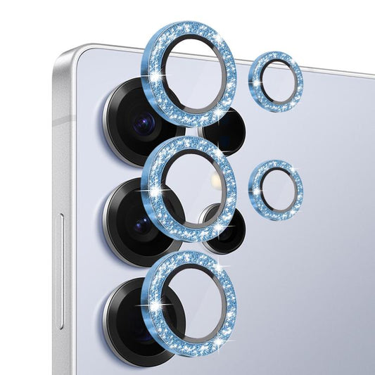For Samsung Galaxy S25 Ultra 5G NORTHJO 1 Set Camera Lens Protector Glitter Metal Ring Film(Blue) - For Samsung by NORTHJO | Online Shopping UK | buy2fix