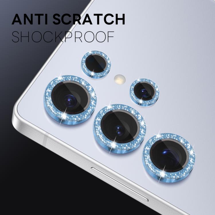 For Samsung Galaxy S25 Ultra 5G NORTHJO 1 Set Camera Lens Protector Glitter Metal Ring Film(Blue) - For Samsung by NORTHJO | Online Shopping UK | buy2fix