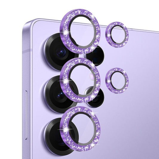 For Samsung Galaxy S25 Ultra 5G NORTHJO 1 Set Camera Lens Protector Glitter Metal Ring Film(Purple) - For Samsung by NORTHJO | Online Shopping UK | buy2fix