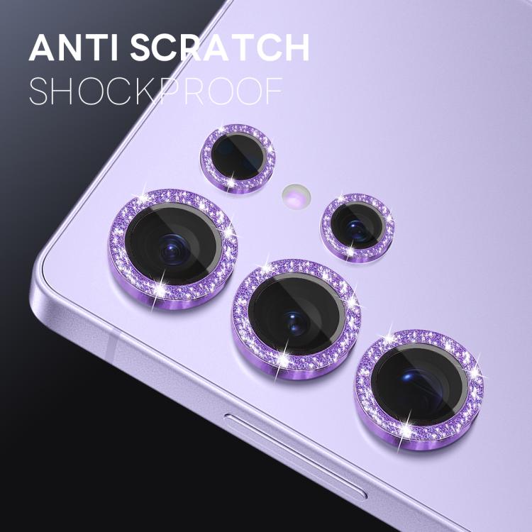 For Samsung Galaxy S25 Ultra 5G NORTHJO 1 Set Camera Lens Protector Glitter Metal Ring Film(Purple) - For Samsung by NORTHJO | Online Shopping UK | buy2fix