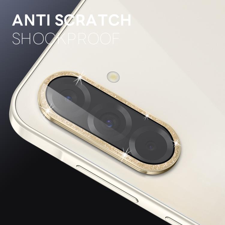 For Samsung Galaxy A36 5G / A56 5G NORTHJO 1 Set Camera Lens Protector Glitter Metal Ring Film(Gold) - For Samsung by NORTHJO | Online Shopping UK | buy2fix