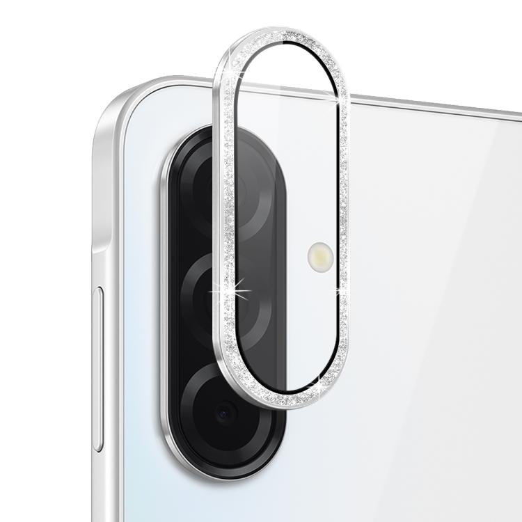 For Samsung Galaxy A36 5G / A56 5G NORTHJO 1 Set Camera Lens Protector Glitter Metal Ring Film(Silver) - For Samsung by NORTHJO | Online Shopping UK | buy2fix