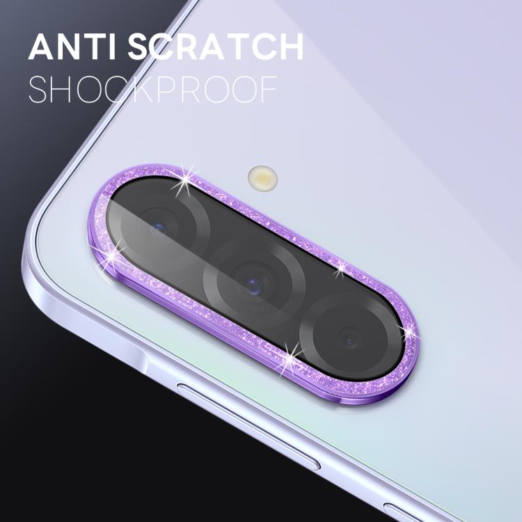 For Samsung Galaxy A36 5G / A56 5G NORTHJO 1 Set Camera Lens Protector Glitter Metal Ring Film(Purple) - For Samsung by NORTHJO | Online Shopping UK | buy2fix
