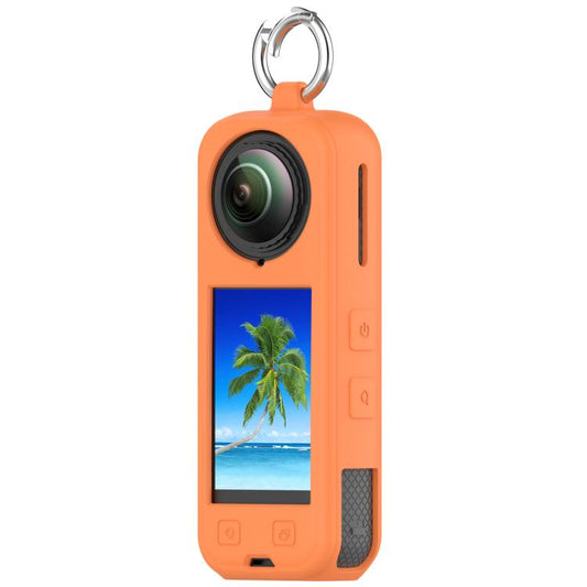 For Insta360 X5 Silicone Protective Case(Orange) - Case & Bags by buy2fix | Online Shopping UK | buy2fix