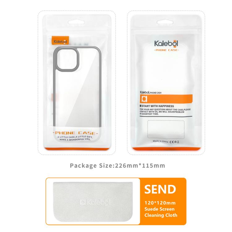 For iPhone 16e Kalebol Gold Shield PC Hybrid TPU Phone Case(Titanium Gray) - iPhone 16e Cases by Kalebol | Online Shopping UK | buy2fix