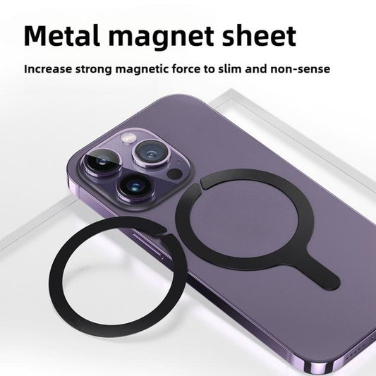 Kalebol Wireless Charging Magnetic Suction Ring Iron Sheet Leads Magnet Piece(Black Ring) - Others Accessories by Kalebol | Online Shopping UK | buy2fix