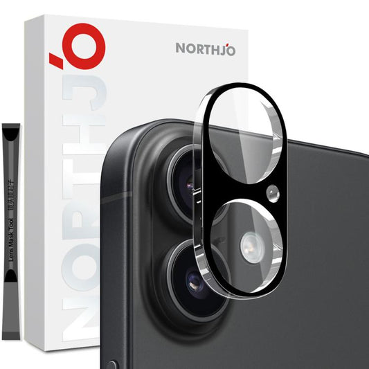 For iPhone 17 NORTHJO Camera Lens Protector 3D HD Tempered Glass Film(Black) - iPhone 17 Cases by NORTHJO | Online Shopping UK | buy2fix