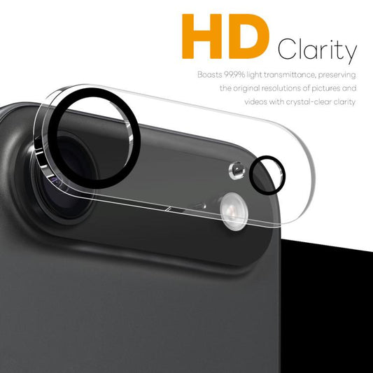 For iPhone Air 2pcs NORTHJO Camera Lens Protector 3D Night Shot Tempered Glass Film(Black) - iPhone Air Tempered Glass by NORTHJO | Online Shopping UK | buy2fix