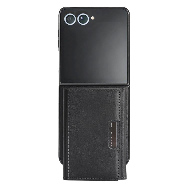 For Samsung Galaxy Z Flip7 Kalebol Strong Magnetic MagSafe Tri-Fold Wallet Leather Phone Case(Black) - Galaxy Z Flip7 5G Cases by Kalebol | Online Shopping UK | buy2fix