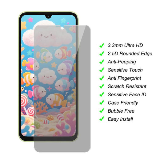 For Samsung Galaxy A06 4G / 5G JUNSUNMAY 25pcs Privacy Screen Protector Tempered Glass Film - Galaxy Tempered Glass by JUNSUNMAY | Online Shopping UK | buy2fix