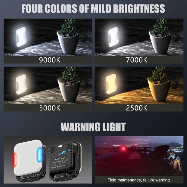 JMARY FM-328R Adjustable Color Temperature Outdoor Camping LED Light Portable Video Fill Light - by Jmary | Online Shopping UK | buy2fix