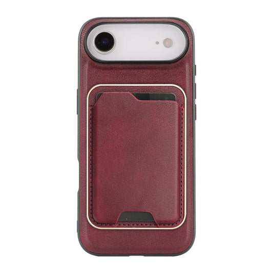 For iPhone 17 Air Kalebol Slim MagSafe Ring Magnetic Card Bag Leather Phone Case(Red) - iPhone 17 Air Cases by Kalebol | Online Shopping UK | buy2fix