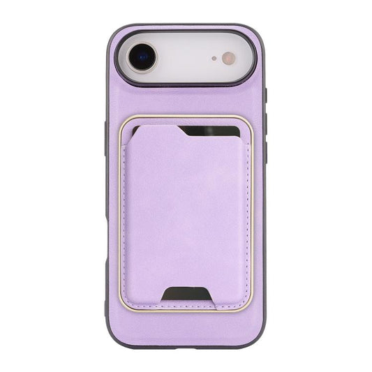 For iPhone 17 Air Kalebol Slim MagSafe Ring Magnetic Card Bag Leather Phone Case(Purple) - iPhone 17 Air Cases by Kalebol | Online Shopping UK | buy2fix
