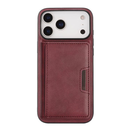 For iPhone 17 Pro Max Kalebol Strong MagSafe Magnetic Two-Fold Card Bag Leather Phone Case(Red) - iPhone 17 Pro Max Cases by Kalebol | Online Shopping UK | buy2fix